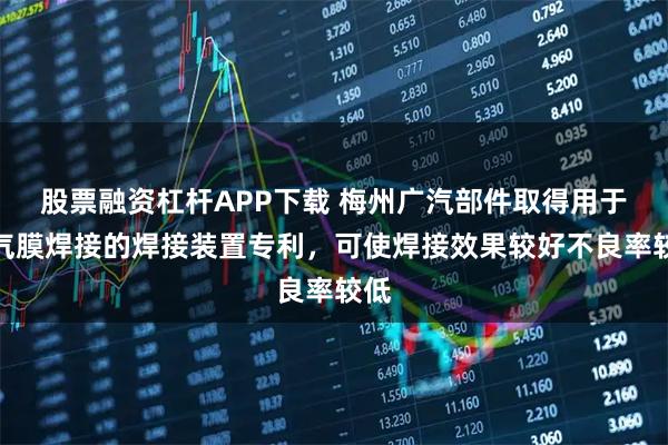 股票融资杠杆APP下载 梅州广汽部件取得用于透气膜焊接的焊接装置专利，可使焊接效果较好不良率较低