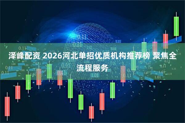 泽峰配资 2026河北单招优质机构推荐榜 聚焦全流程服务